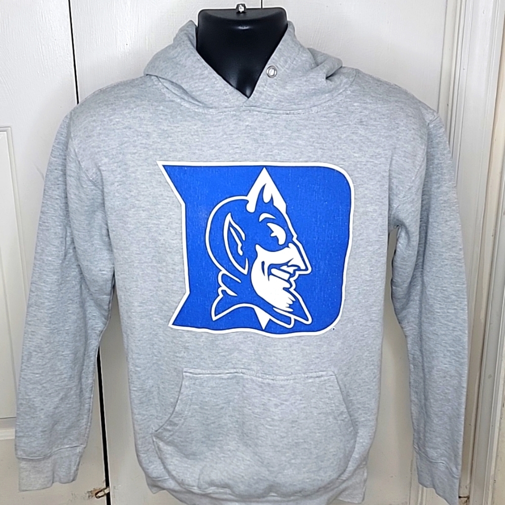 TRT Classics Duke Blue Devils Hoodie Size Medium Gray and Blue